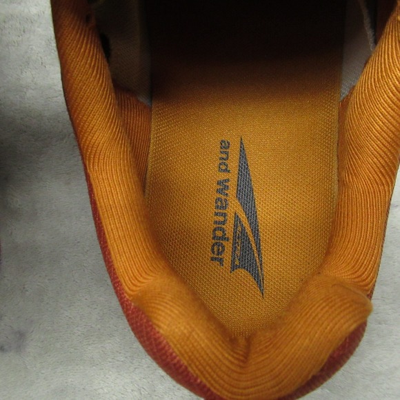 Altra x And Wander Womens 10 Running Shoes Orange Lone Peak 9+ Lightweight Trail - Picture 12 of 16